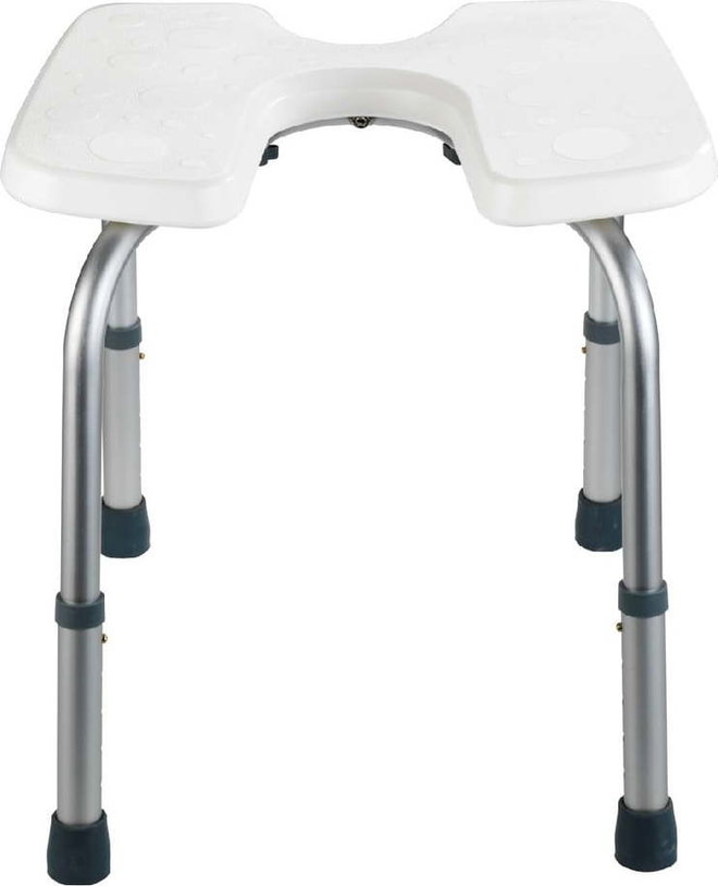 Stolička do sprchy Wenko Hygienic Stool White, 53 x 46 cm