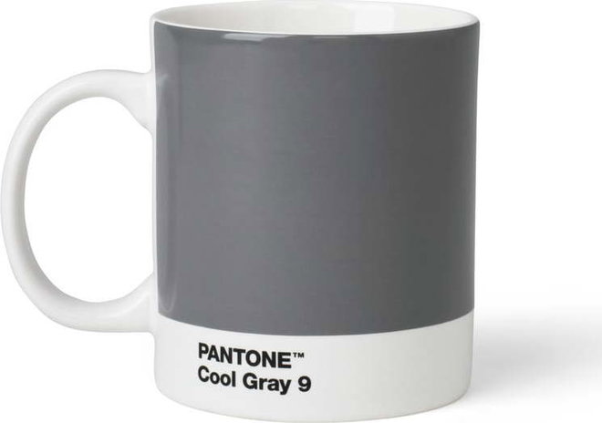 Šedý keramický hrnek 375 ml Cool Gray 9 – Pantone