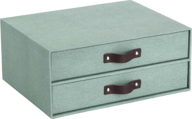Zelený kartonový organizér zásuvkový Birger Canvas Paper Laminate – Bigso