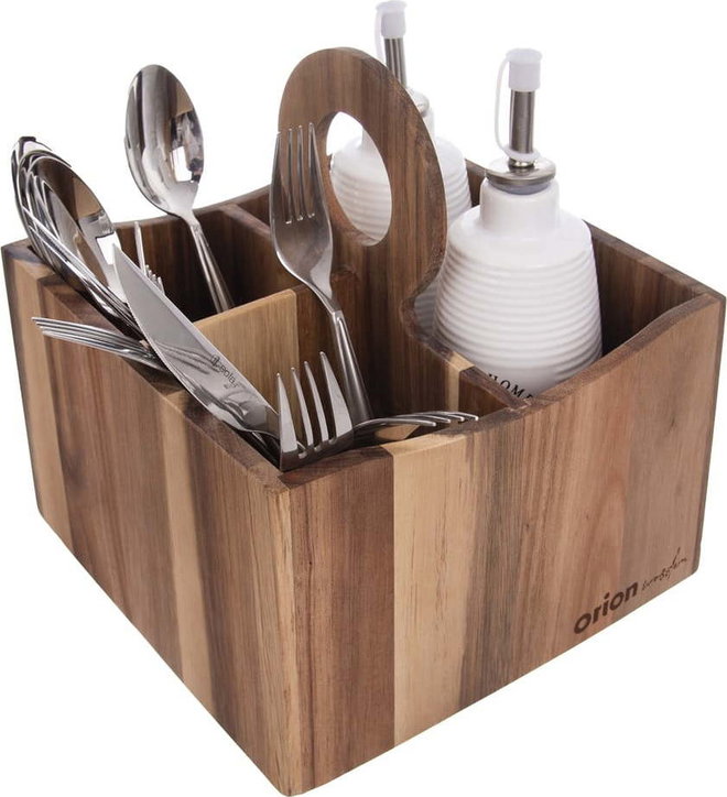Dřevěný stojan na kuchyňské náčiní Wooden – Orion