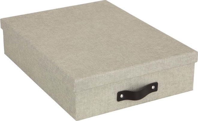 Béžová úložná krabice Bigso Box of Sweden Oskar
