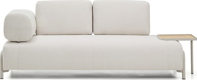 Béžová žinylková modulární pohovka 220 cm Compo – Kave Home