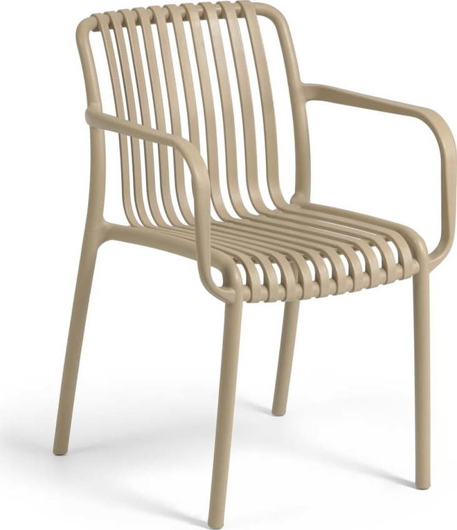 Béžová plastová zahradní židle Isabellini – Kave Home