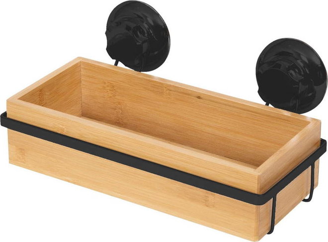 Bambusová samodržící koupelnová polička Compactor Bestlock SPA