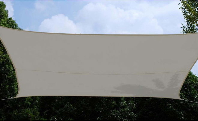 Béžová stínící plachta 500x500 cm - Rojaplast