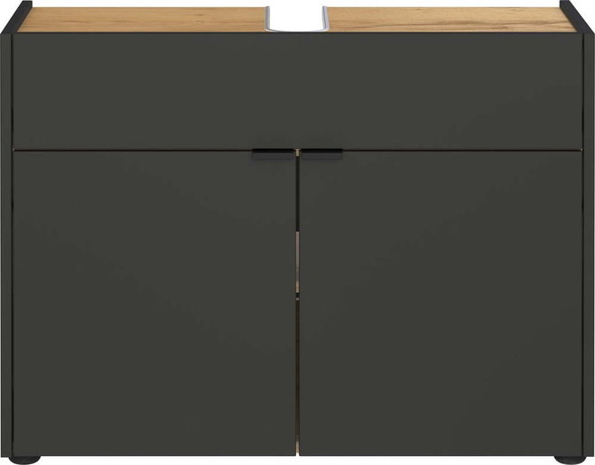 Antracitová skříňka pod umyvadlo 80x60 cm Forano – Germania