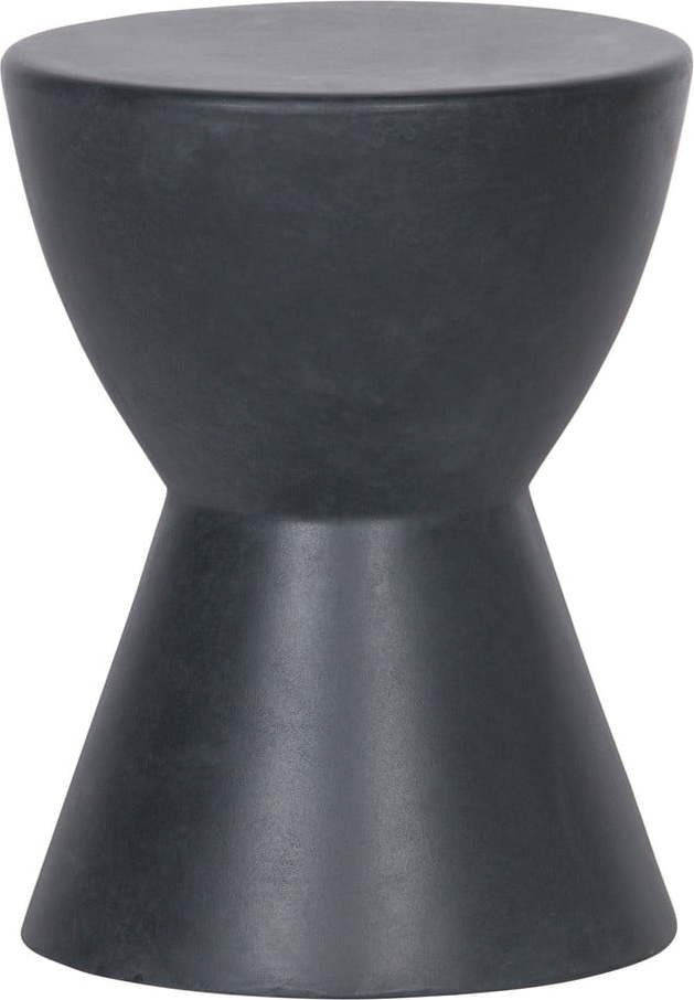 Antracitově šedá stolička vhodná i do exteriéru WOOOD Dover, ø 35 cm