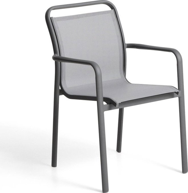 Tmavě šedá zahradní židle Luri – Kave Home