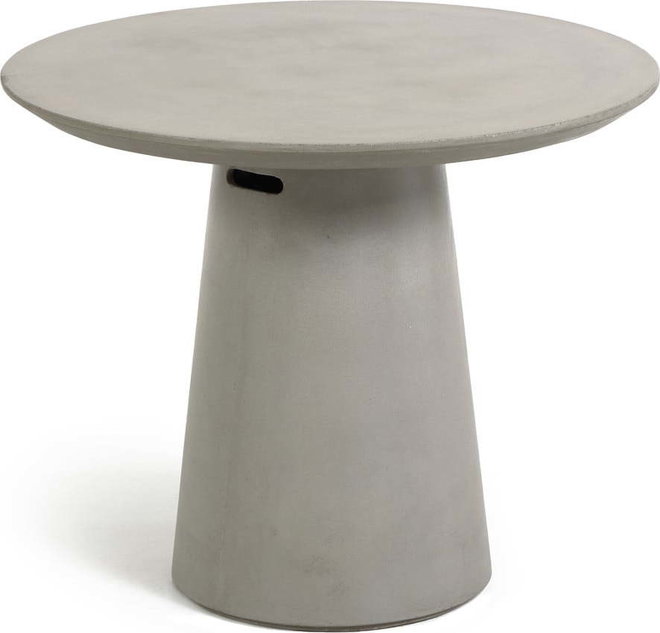 Betonový venkovní jídelní stůl Kave Home Itai, ⌀ 90 cm
