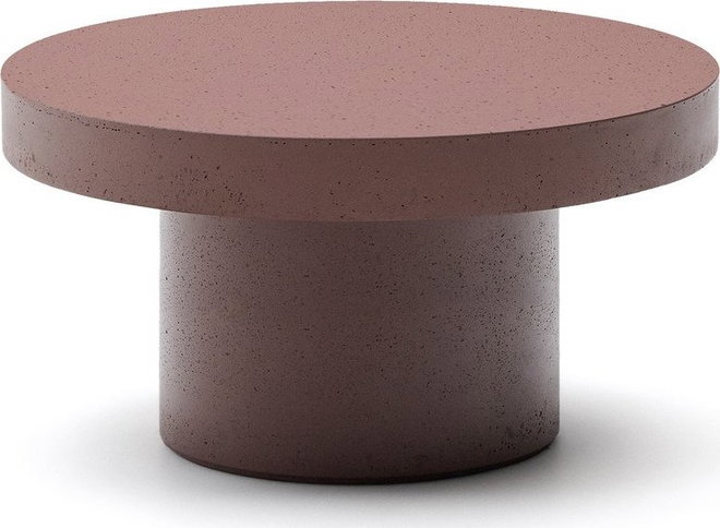 Betonový kulatý zahradní konferenční stolek ø 90 cm Aiguablava – Kave Home