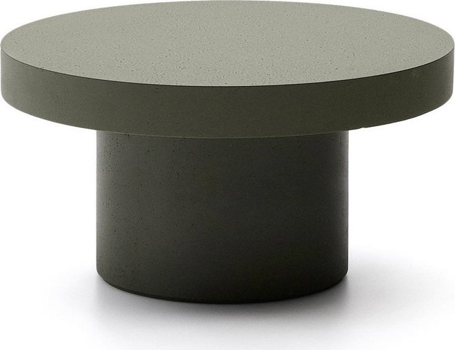 Betonový kulatý zahradní konferenční stolek ø 90 cm Aiguablava – Kave Home