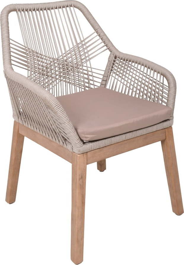 Béžová dřevěná zahradní židle Pomona – Garden Pleasure