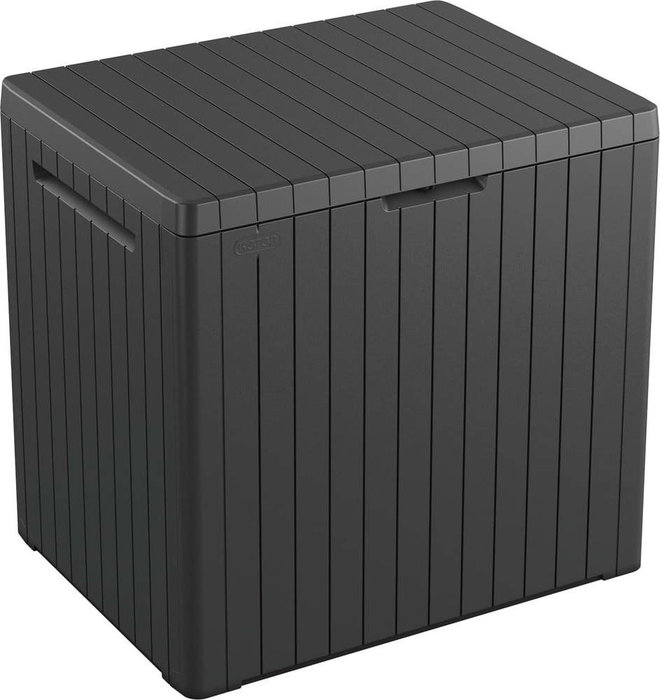 Šedý zahradní úložný box City – Keter