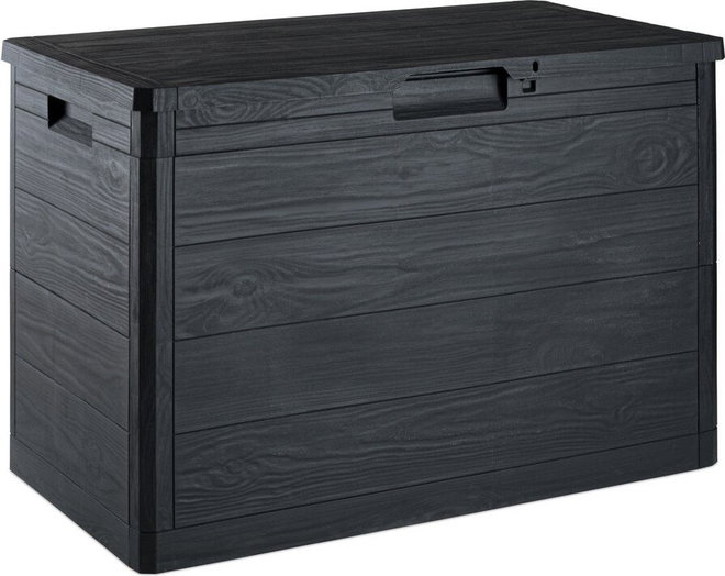 Antracitový zahradní úložný box Woodys – Toomax