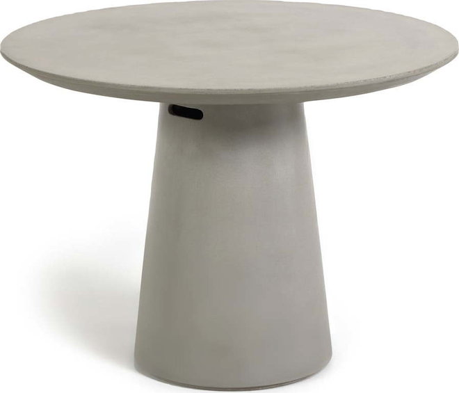 Betonový venkovní jídelní stůl Kave Home Itai, ⌀ 120 cm