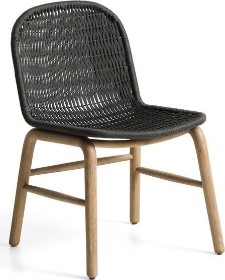 Tmavě šedá zahradní židle Alipa – Kave Home