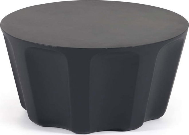 Betonový kulatý zahradní odkládací stolek ø 60 cm Vilandra – Kave Home