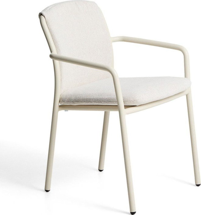 Béžová polstrovaná zahradní židle Linosa – Kave Home