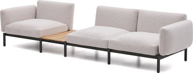 Béžová čalouněná zahradní pohovka Sorells – Kave Home