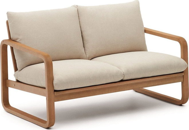 Béžová/v přírodní barvě čalouněná zahradní pohovka Sacaleta – Kave Home