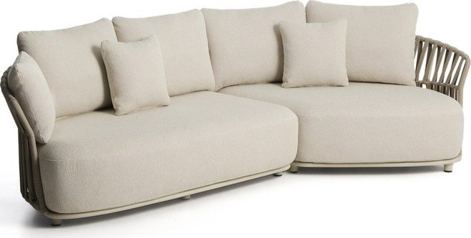 Béžová/taupe čalouněná zahradní pohovka Osani – Kave Home