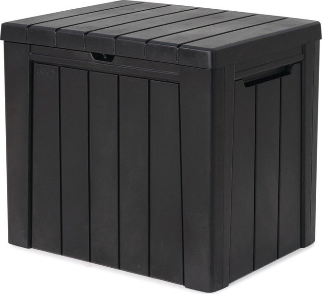 Tmavě šedý plastový zahradní úložný box Urban – Keter