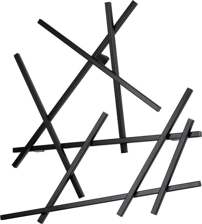 Černý kovový nástěnný věšák 79 cm Matches – Spinder Design