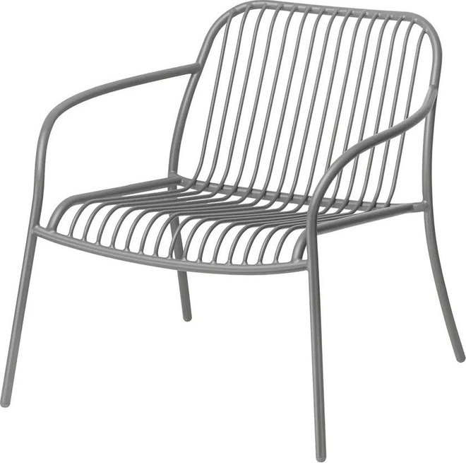 Šedé kovové zahradní křeslo Yua Wire – Blomus