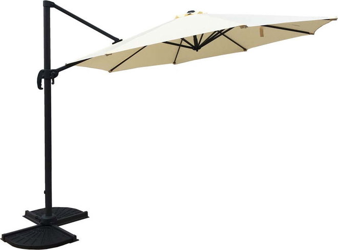 Krémový slunečník 300x300 cm Deluxe – Garden Pleasure