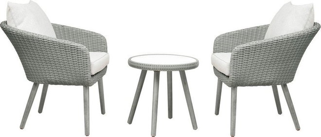 Světle šedý zahradní lounge set Bistro – Unique Furniture