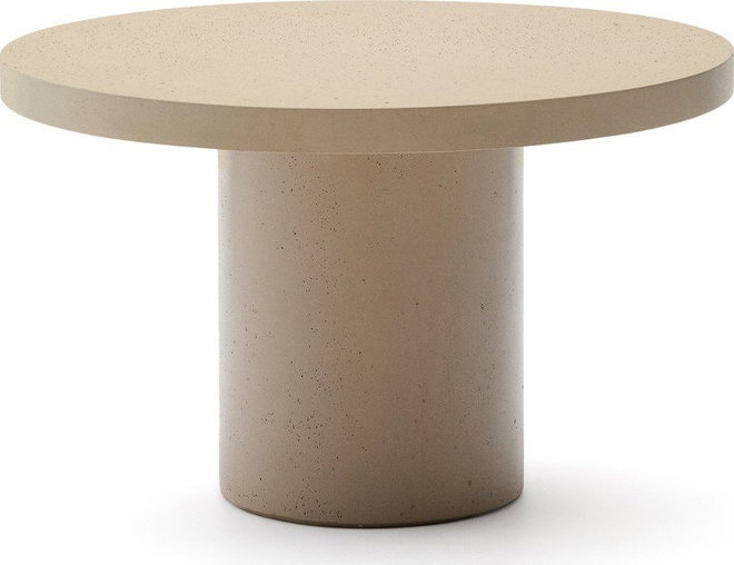 Betonový kulatý zahradní jídelní stůl ø 120 cm Aiguablava – Kave Home