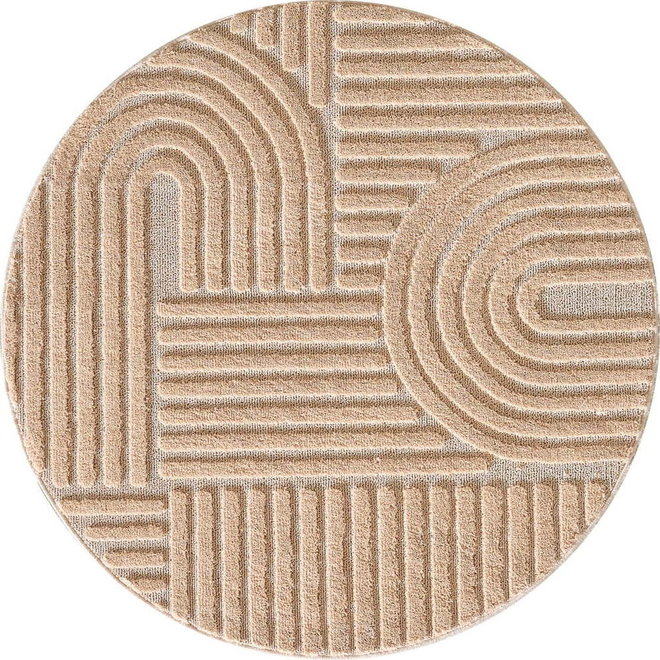 Světle růžový kulatý koberec ø 160 cm Art 1121 – Ayyildiz Carpets