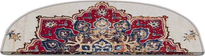 Nášlapy na schody v sadě 16 ks 20x65 cm Floral Path – Vitaus
