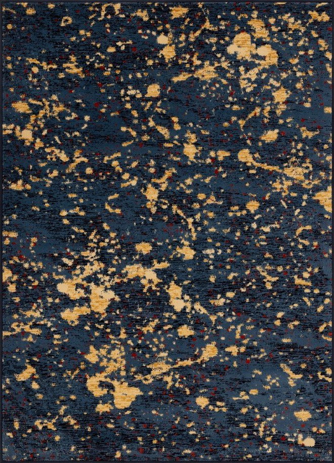 Tmavě modrý koberec 50x70 cm Tonio – FD