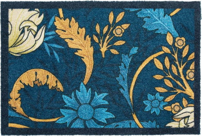 Rohožka 40x60 cm William Morris Blue – Artsy Doormats