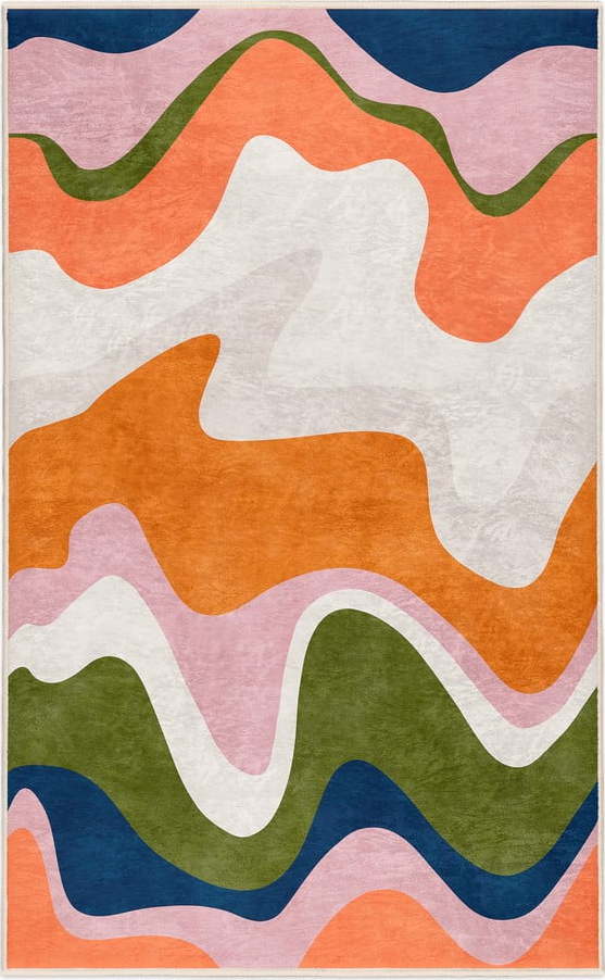 Oranžový pratelný koberec 120x180 cm Squiggly Orange – Mila Home