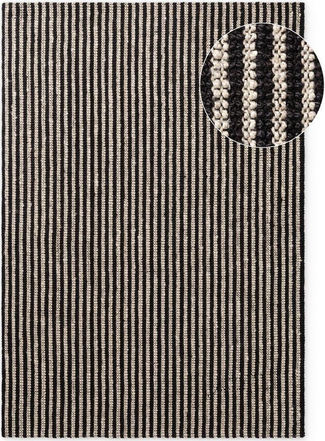 Černý ručně tkaný jutový koberec 160x230 cm Harvest Ebony – Elle Decoration