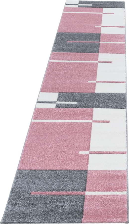 Růžovo-šedý běhoun 80x300 cm Hawaii – Ayyildiz Carpets