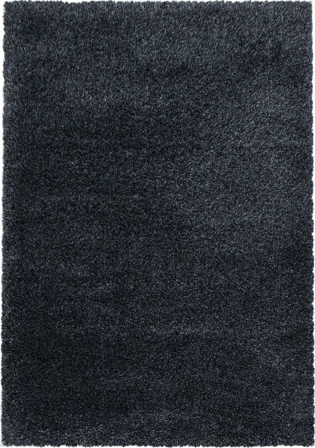 Antracitový koberec 60x110 cm Fluffy – Ayyildiz Carpets