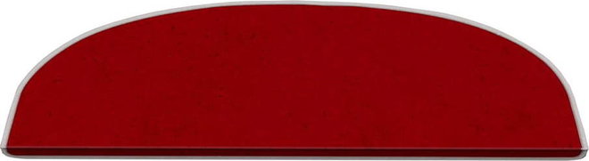 Červené nášlapy na schody v sadě 16 ks 20x65 cm Plain Color – Vitaus