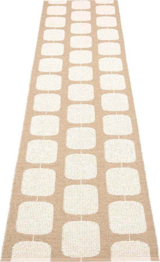 Béžovo-krémový vnitřní a venkovní běhoun 70x300 cm Sten Light Nougat – Pappelina