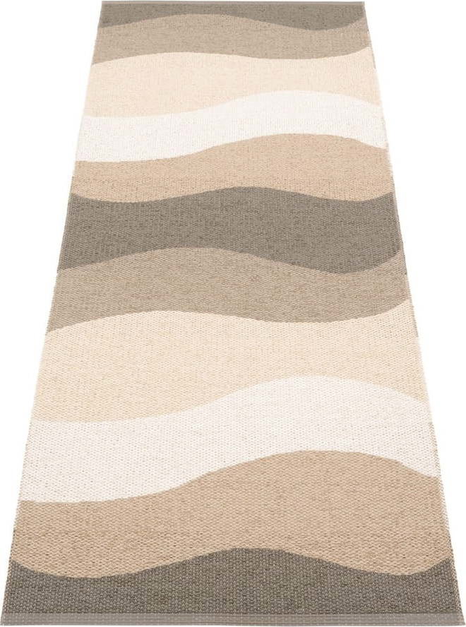Hnědo-béžový vnitřní a venkovní běhoun 70x200 cm Urvi Earth – Pappelina