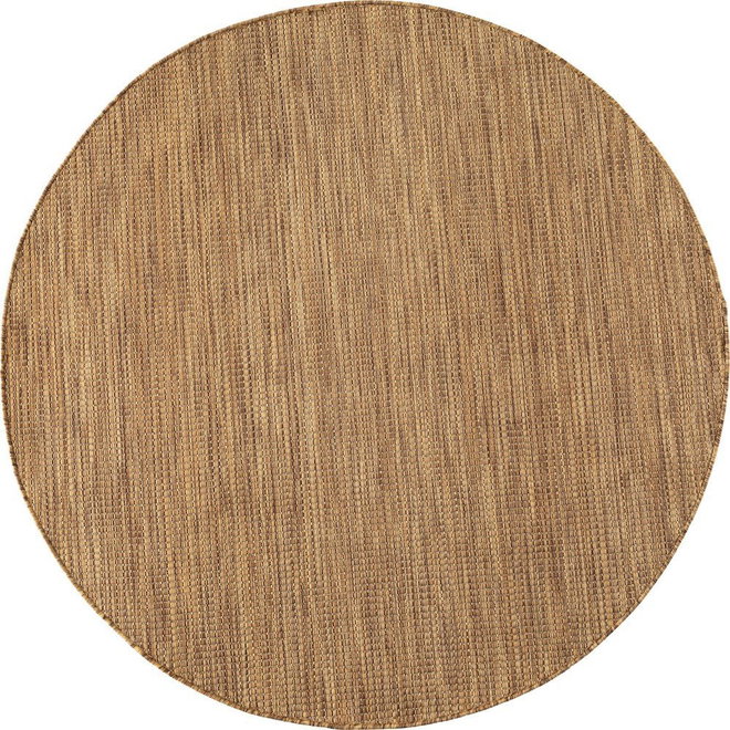 Hnědý kulatý vnitřní a venkovní koberec ø 80 cm Mira 1450 – Ayyildiz Carpets