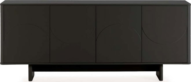 Černá komoda 180x75x40 cm Solei – MOME