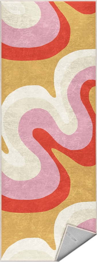 Žlutý/růžový pratelný běhoun 60x230 cm Raspberry Creamsicle – Mila Home