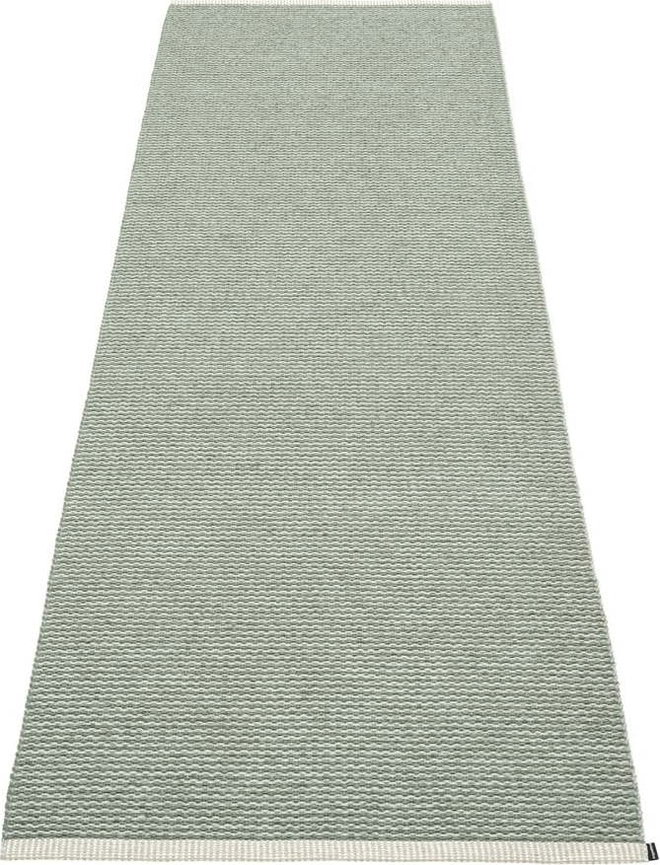 Světle zelený vnitřní a venkovní běhoun 70x200 cm Mono Sage Army – Pappelina