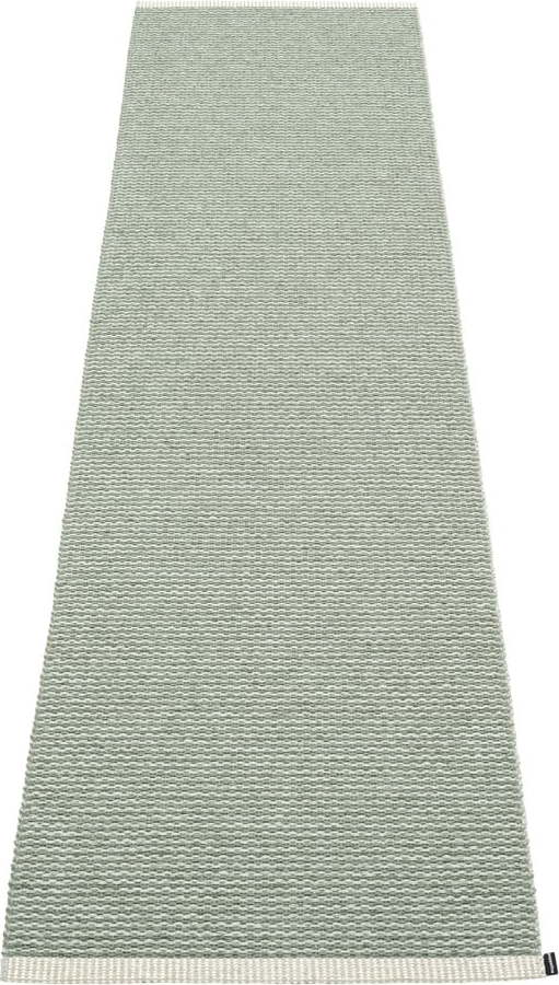 Světle zelený vnitřní a venkovní běhoun 70x300 cm Mono Sage Army – Pappelina