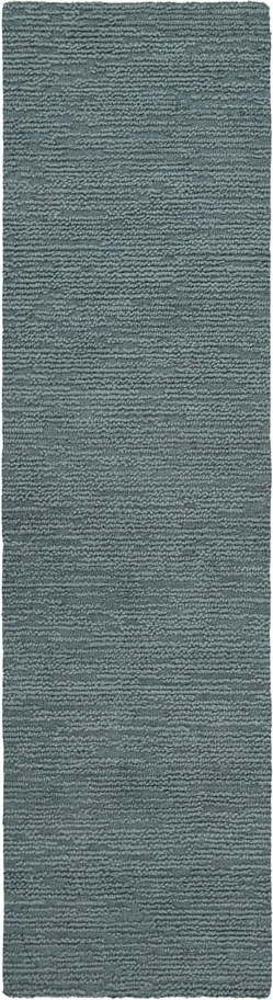 Šedomodrý ručně tkaný vlněný běhoun 80x230 cm Harris Boucle – Flair Rugs