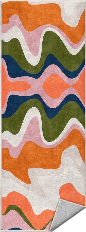 Oranžový pratelný běhoun 60x230 cm Squiggly Orange – Mila Home