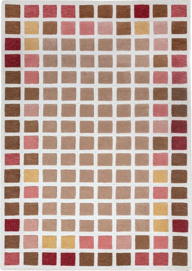 Růžový ručně tkaný vlněný koberec 140x200 cm Renga Wool – Flair Rugs